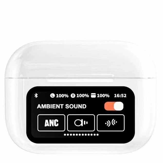 Bluetooth Headset with Touch Screen Anc Noise Reduction