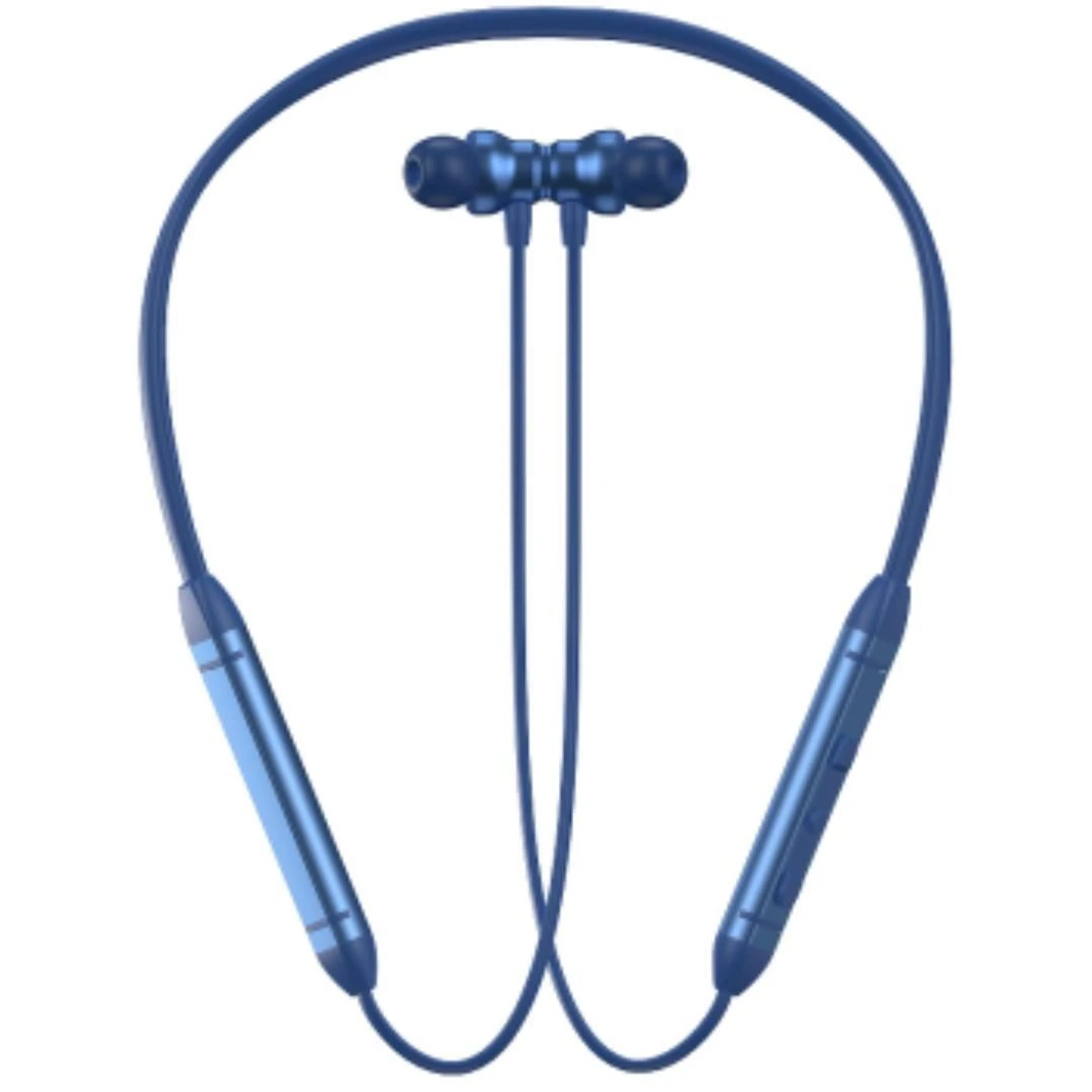 Bluetooth Neckband Earphones with Ab5616b Chip, 170mAh Battery 10h Playtime, Aluminum Alloy + ABS with TPU Collar, Factory Wholesale