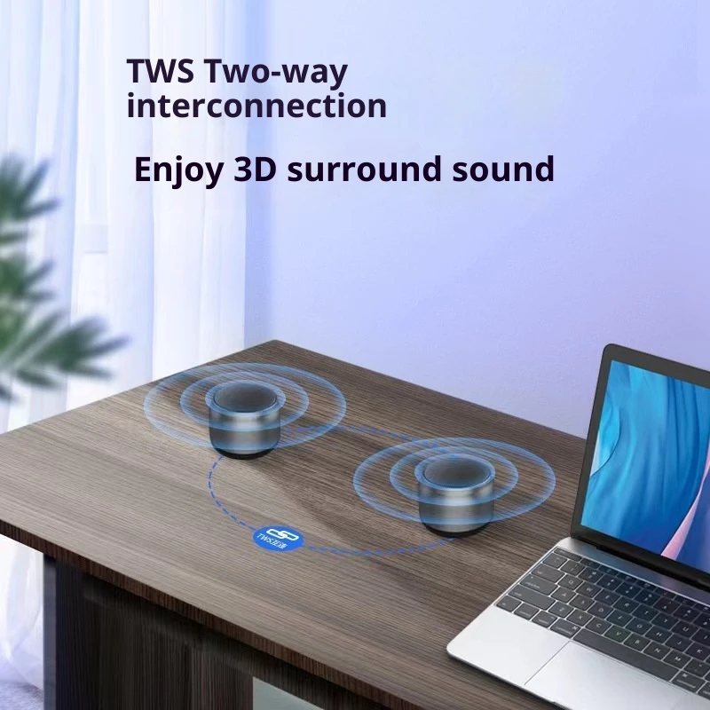 Bluetooth Speaker Mini Wireless Portable for Language Learning/Study/Entertainment
