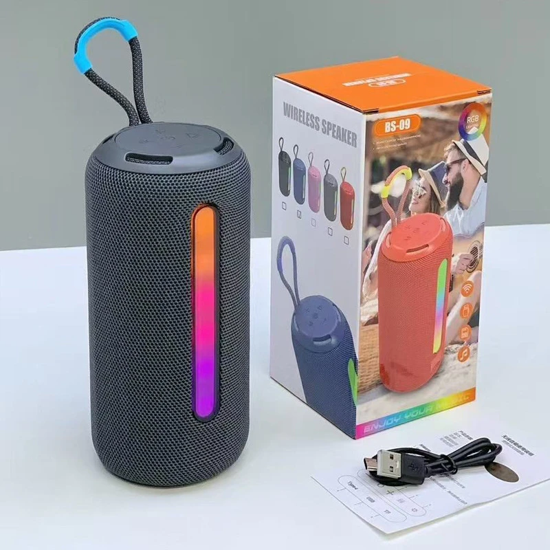 Bluetooth Speaker with Heavy Bass, High Power, Portable for Outdoor and Home Use, Small Mini Speaker with Atmosphere Effect