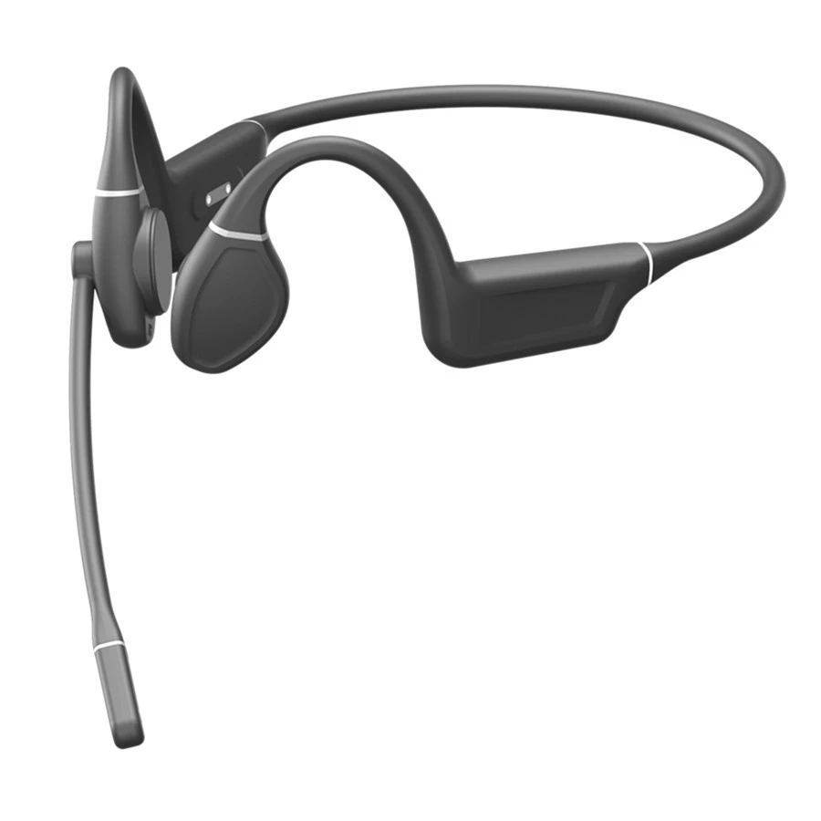Bone Conduction Bluetooth Headset Headband Headphones with 270 Degree Rotatable Boom Microphone ODM OEM Manufacturer Es-960 Gray