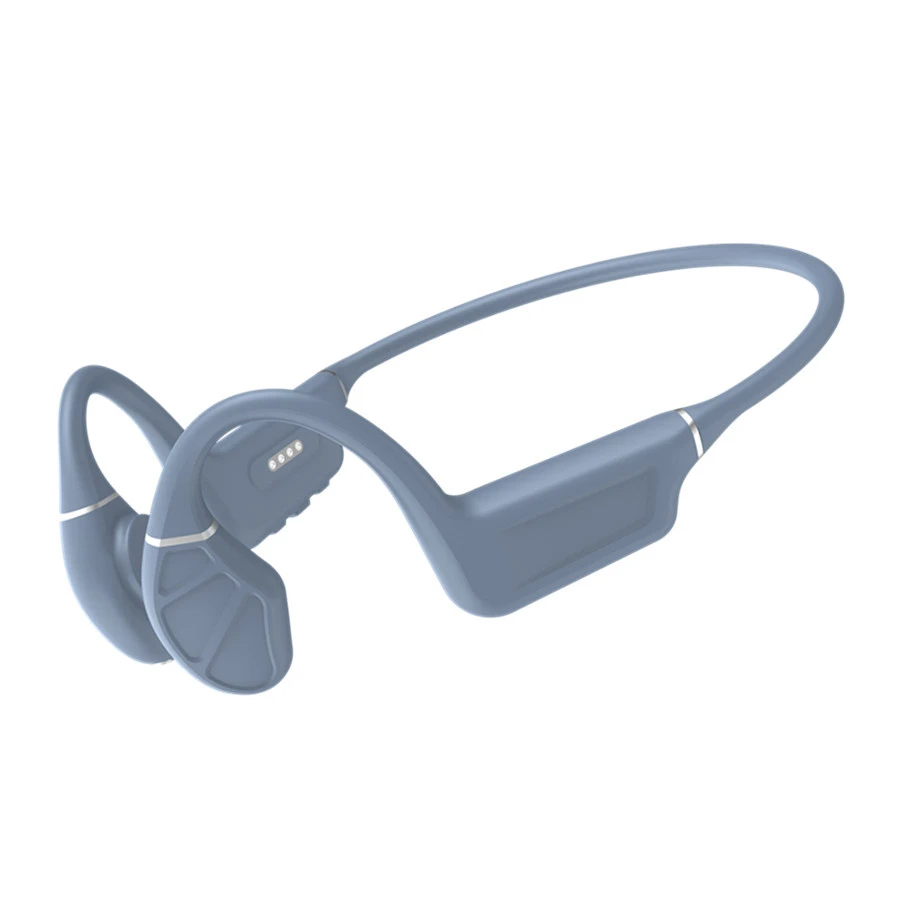 Bone Conduction Headphones Open-Ear Bluetooth Sports Earbuds with Mic, IP68 Water Resistant Headset for Workout and Running, 13hr Playtime (Gray)