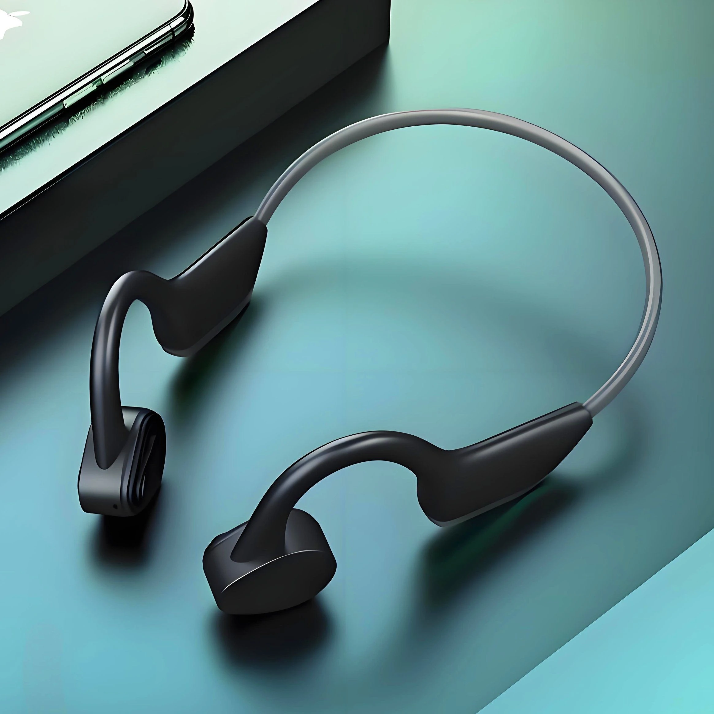 Bone Conduction Headphones Wireless Headphone 8h Playtime Sports Earphones with Mic Ipx8 Waterproof Earbuds Music Headphone