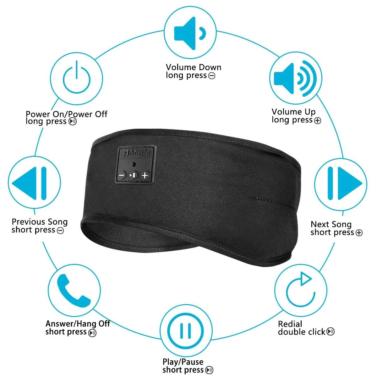Brands Officially Licensed Factory Factory Direct OEM Wireless Blue Tooth Sleep Headphones Blue Tooth Headband Headphone for Sleeping Sports Yoga