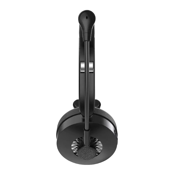 Bt5.1 Wireless Noise Canceling Hands-Free Customer Service Headset with Mic for Phone Computer Business Call Center