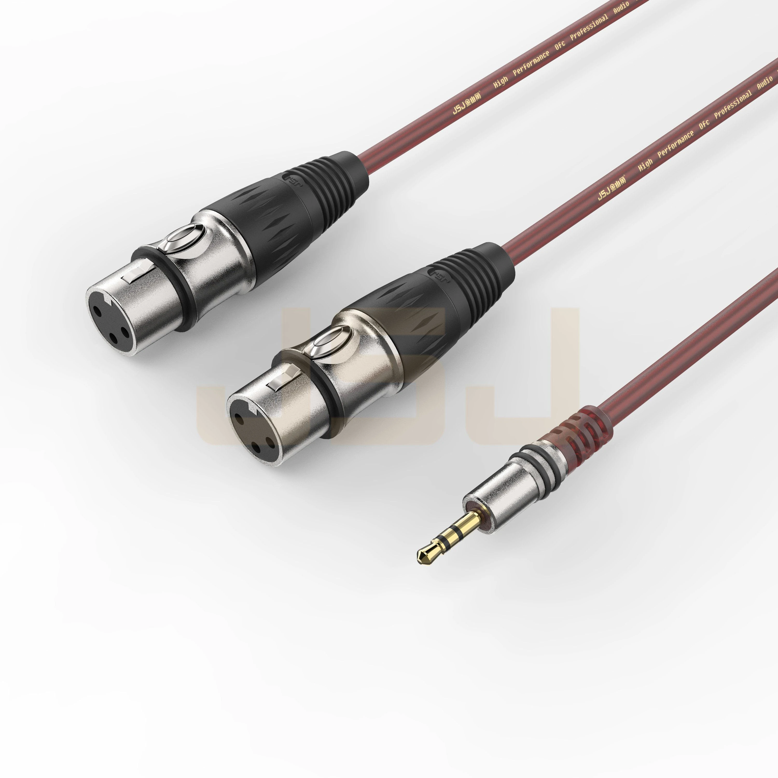 Budget-Friendly Custom Specification 3.5 to Dual XLR Female Audio Cable for Studio