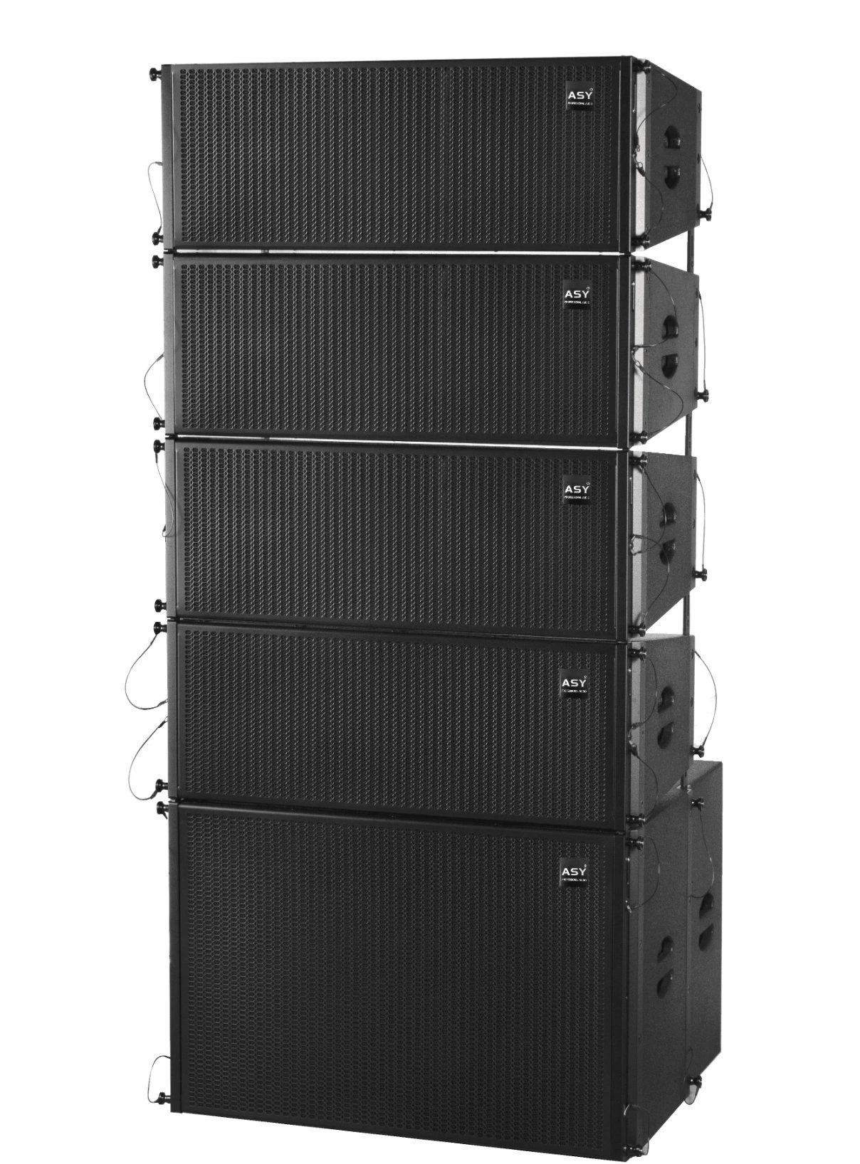 Built in 2 Frequency Dual 12 Inch Active Full Frequency Line Array Speakers