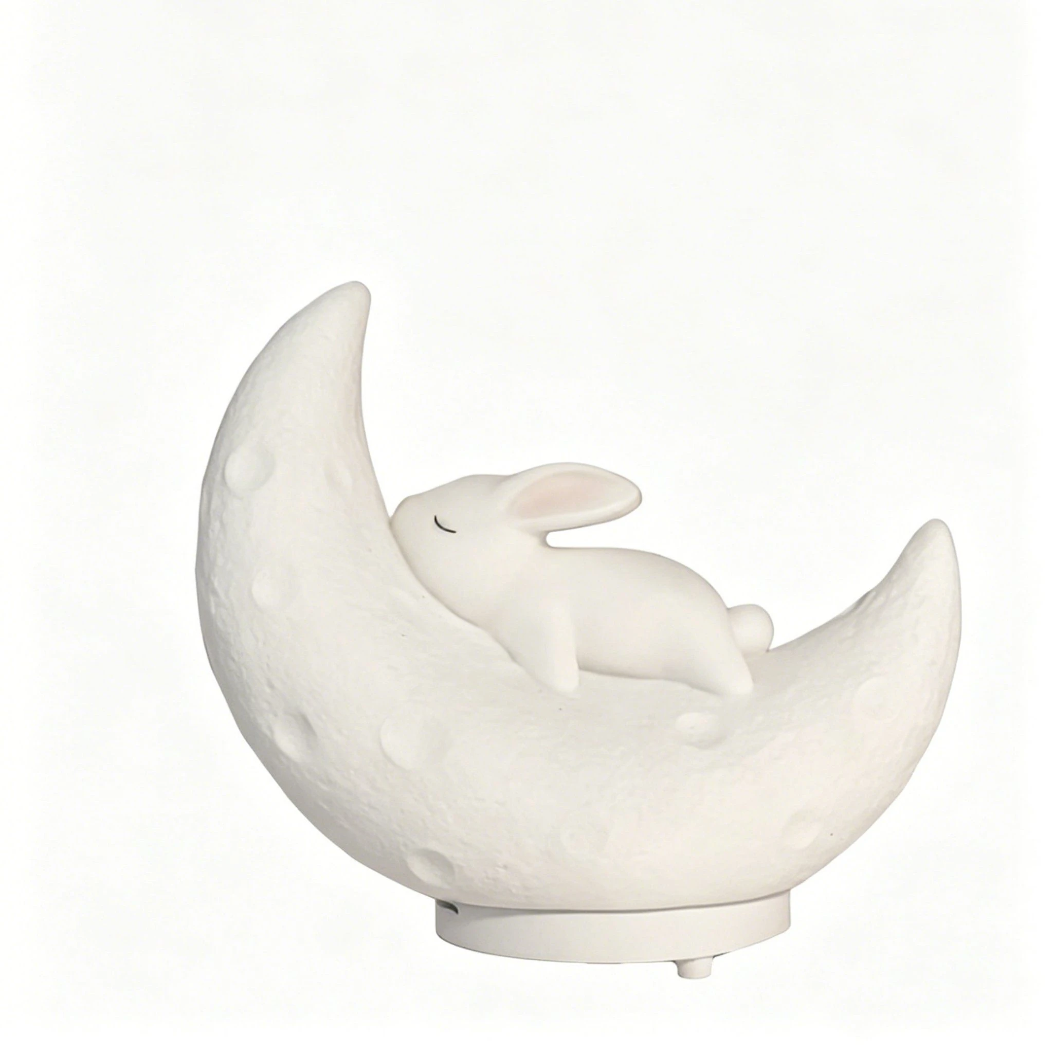 Bunny Shape Night Lamp Bluetooth Speaker with Color Light TF USB for Bedroom Desk