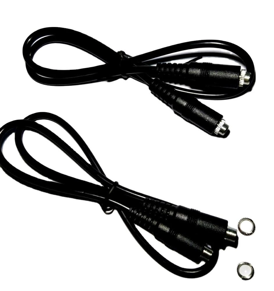 CE RoHS 3.5mm Female Panel Mount with Lock Nut 3.5mm Male to Female Headphone Extension Cable 4 Pole 3 Ring for Audio Extension Cord