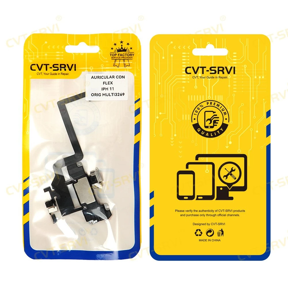CVT Customized Packing Phone Repair Replacements Headphone with Flex Spare Parts Flex for Iph Phones Movil Cell Celulares