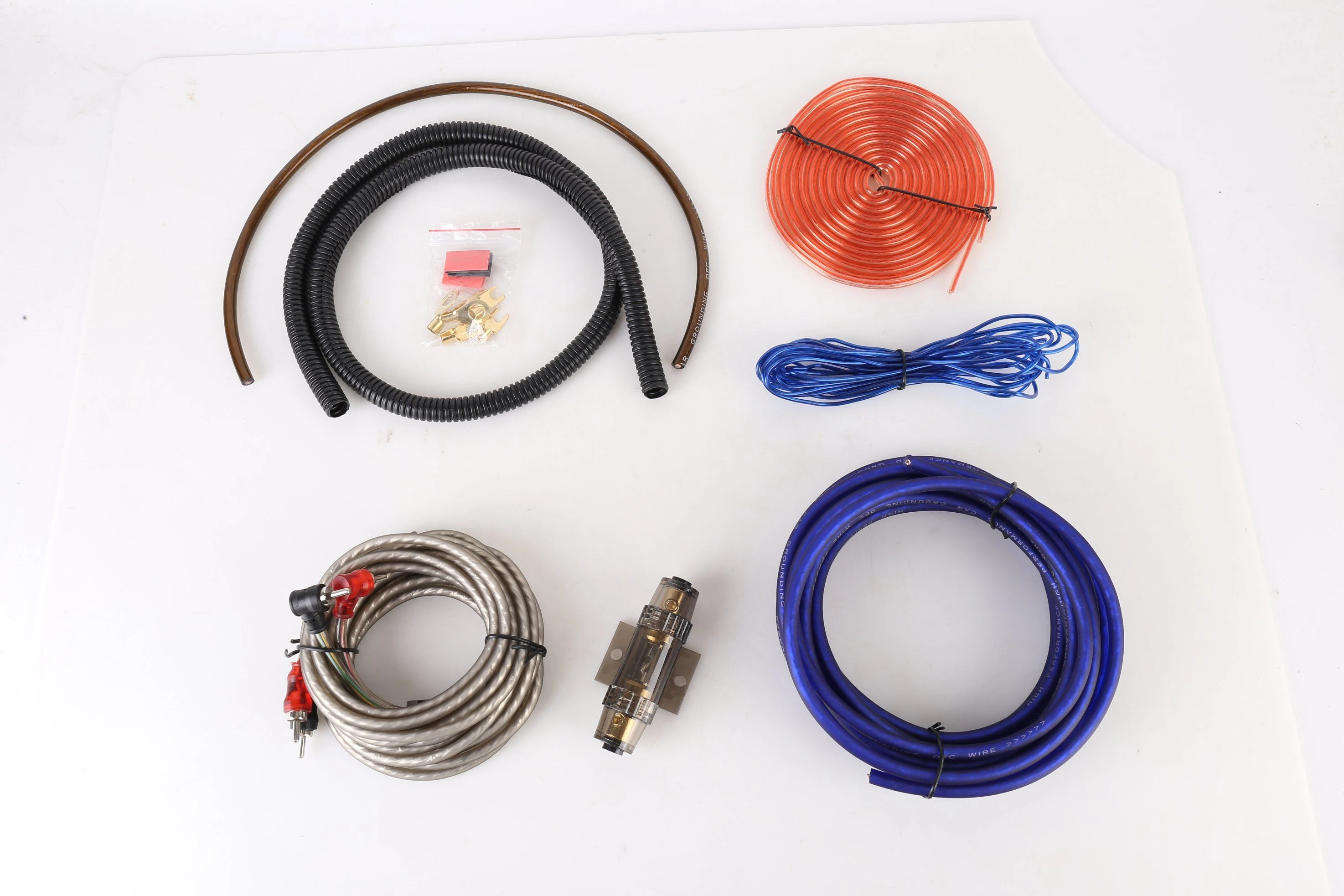 Car Power Amplifier Cables Car Power Amplifier Audio Line Power Line with Fuse Suit