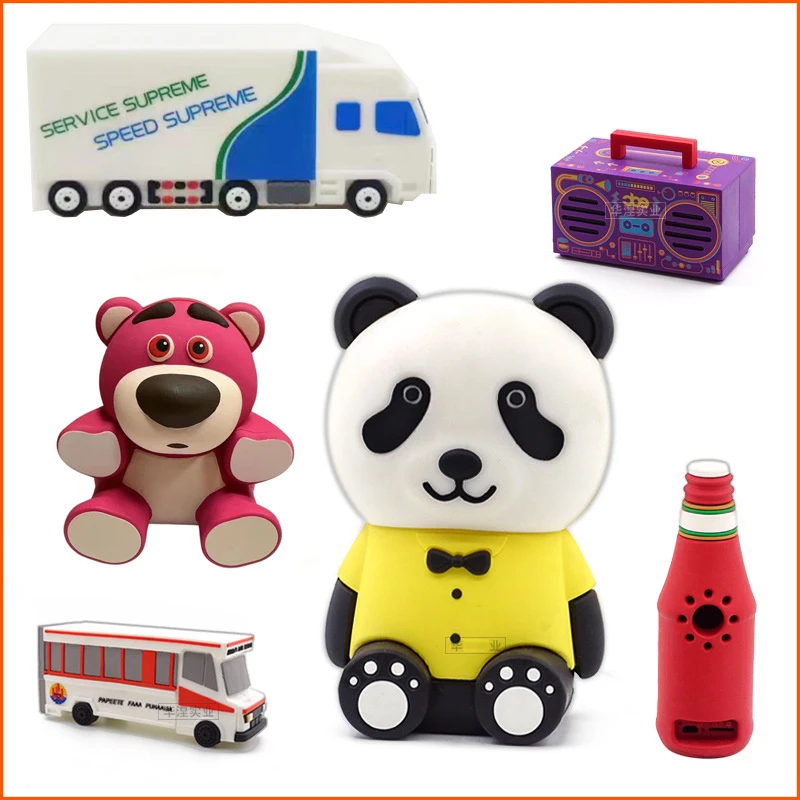 Cartoon Audio Custom PVC Creative Gift Special-Shaped Mold Personality Cute Doll Car Truck Boat Animal OEM ODM Bluetooth Speaker