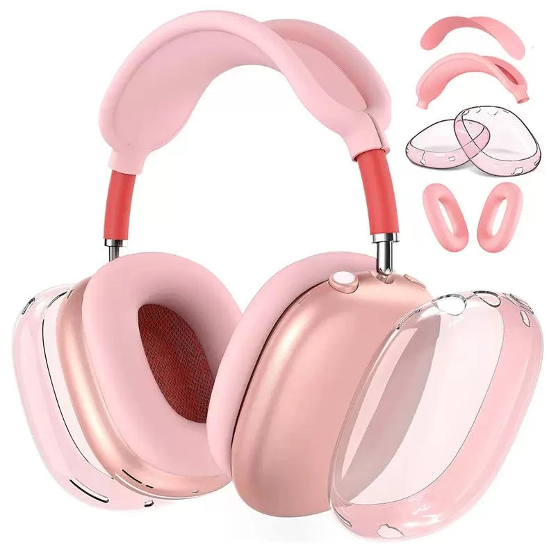 Case OEM Custom Soft TPU Protective Cover for Apple for Airpods Max Headphones Transparent Anti Yellowing Material Bulk Order