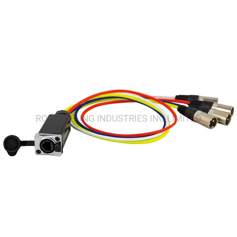 Cat 6 RJ45 Adapter to XLR Audio Connector Nerwork Cable