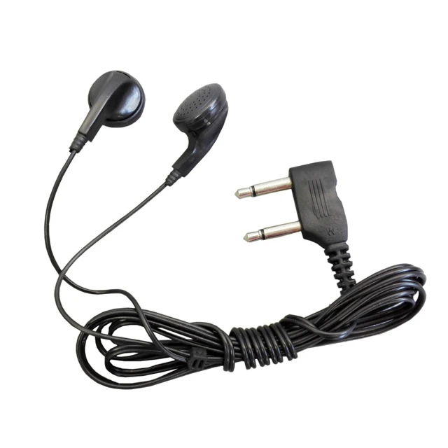 Cheap Airplane Aviation Accessories Dual Foldable Headphone Double 2 Pin Disposable Airline Earphone