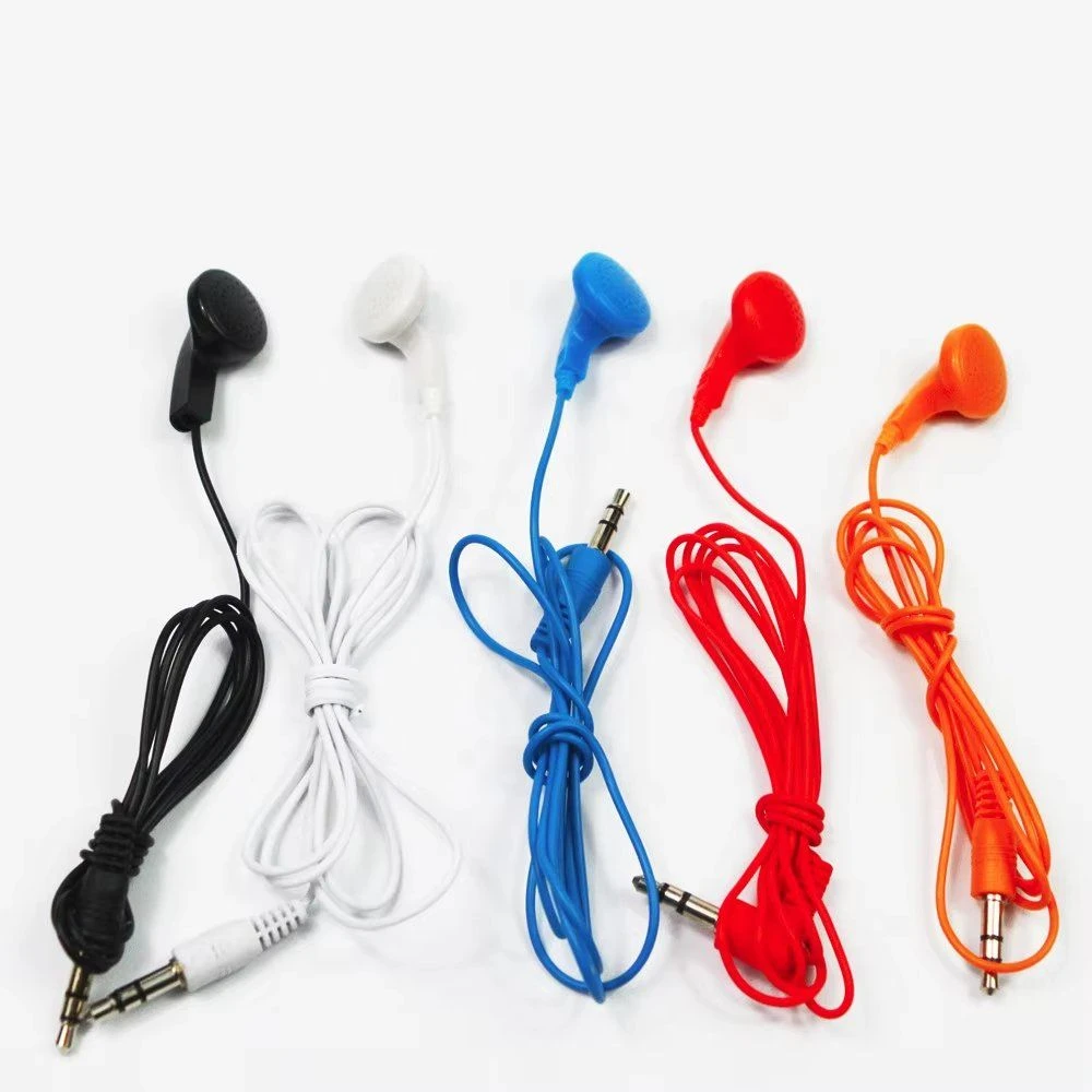 Cheap Price Disposable 3.5mm Headset Earphones Wired in Ear Earphones in Bulk