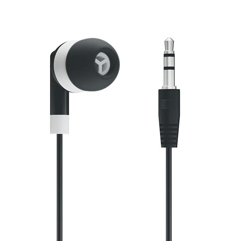 Cheapest Disposable Hygienic Headphones 3.5mm Cheap Single Plug OEM Mobile in-Ear Wired Music Earphone