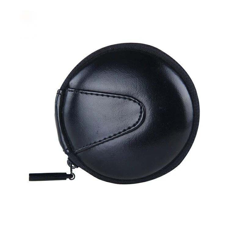 China Black Round Hard Shell Portable Waterproof Protective Headset Personalized Hard EVA Earphone Case