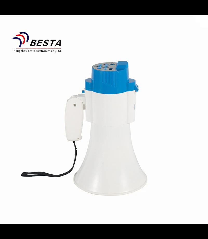 China Megaphone Plastic SD USB Megaphone Lithium Battery