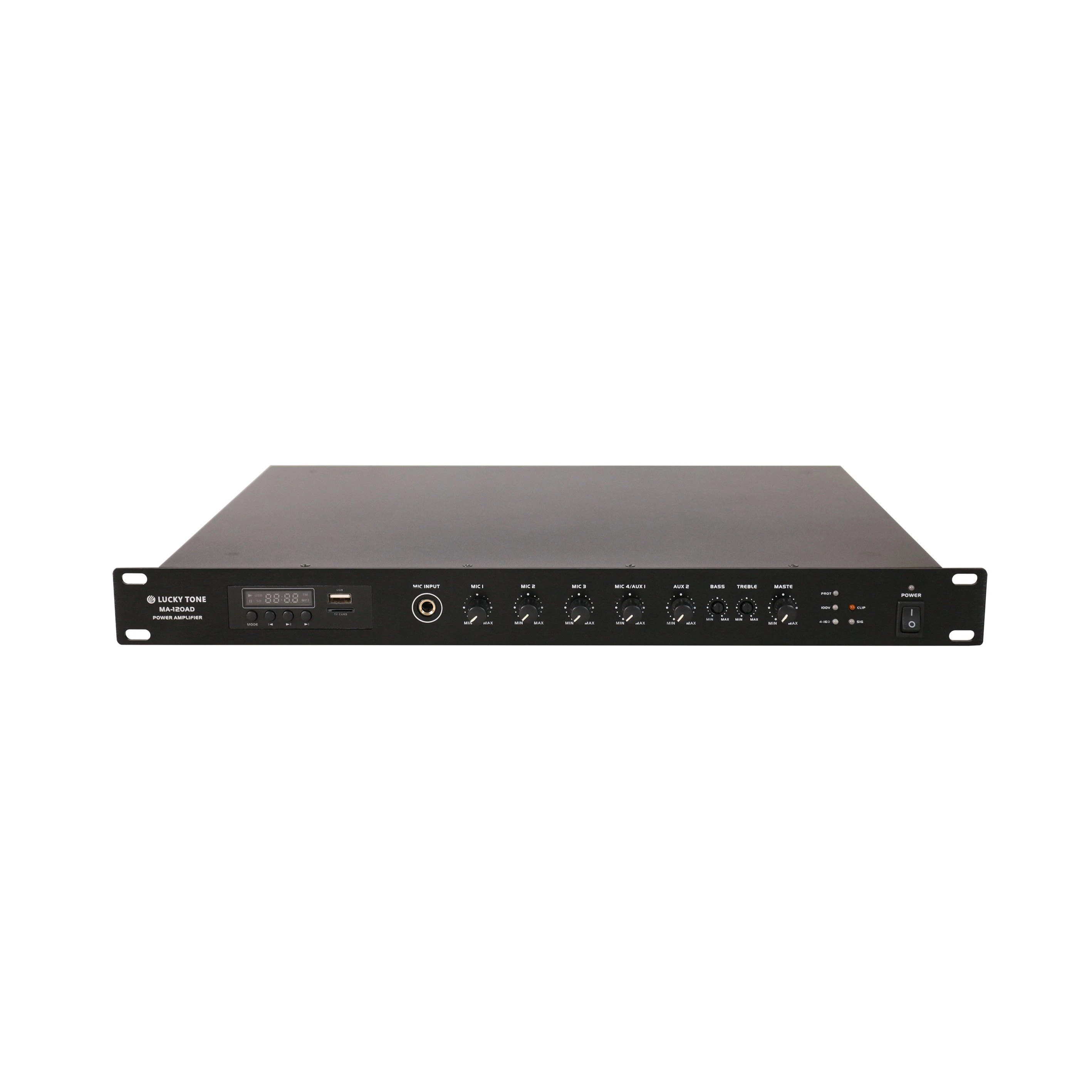 Class D Highly Flexible Mixer Amplifier with Built-in USB/SD/Aux/Tuner/Blue-Tooth High Performing