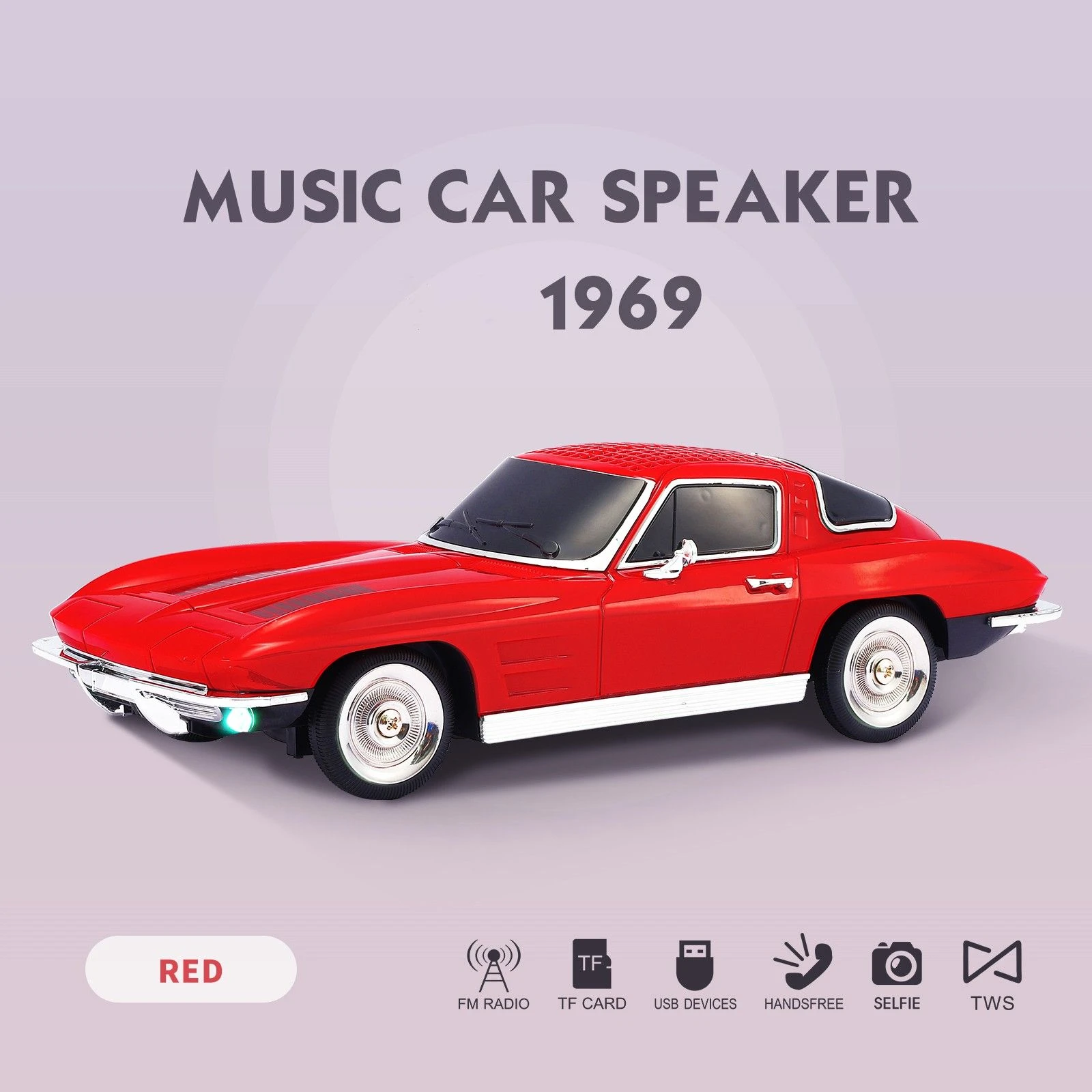 Classic Wireless Portable Car Bluetooth Speaker Tws Outdoor Competitive Speaker with FM