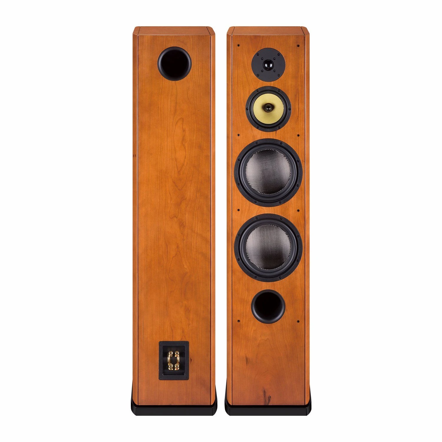 Classical 3 Way Floor Standing Home Theater Speaker by Pair in Veneer Finish Cabinet Ven-K310t