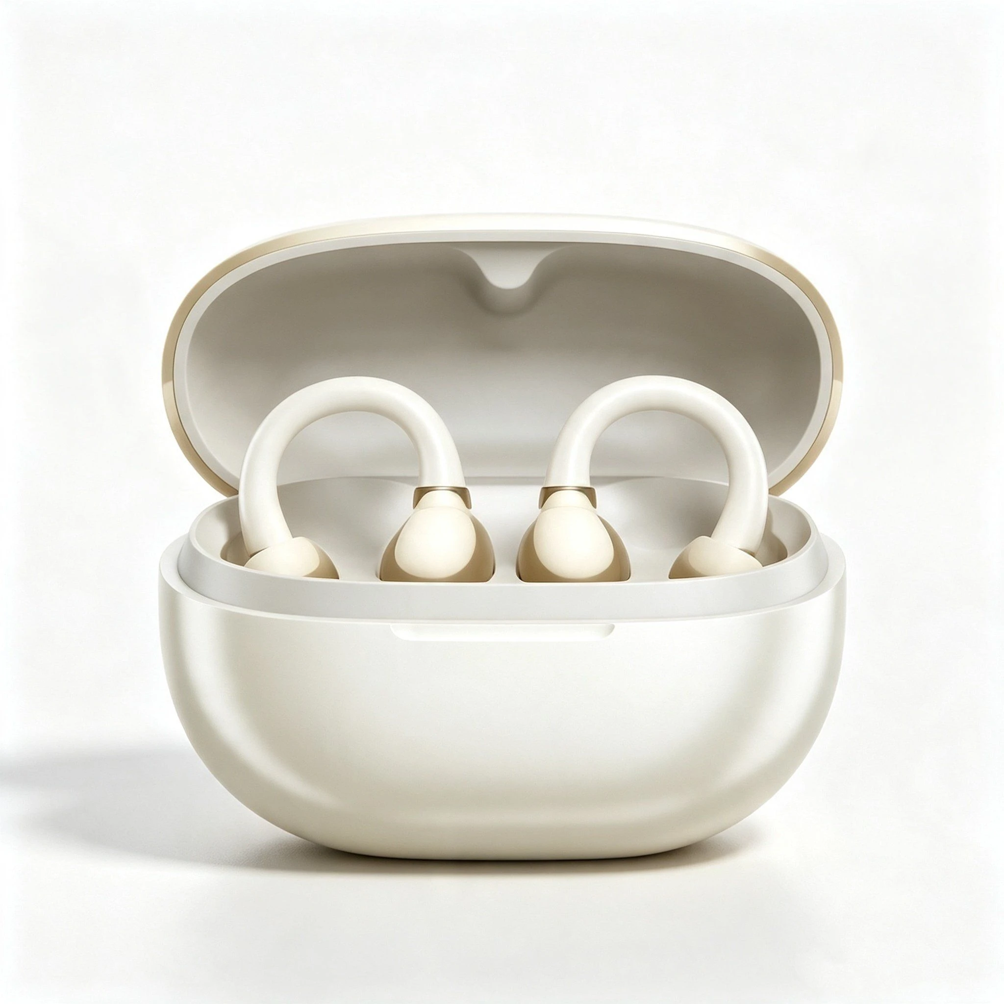 Clip on Open Ear Bluetooth Earbuds Tat3469 Bluetooth 5.4 Ipx5 Waterproof Ai Call Noise Reduction 38h Long Playback