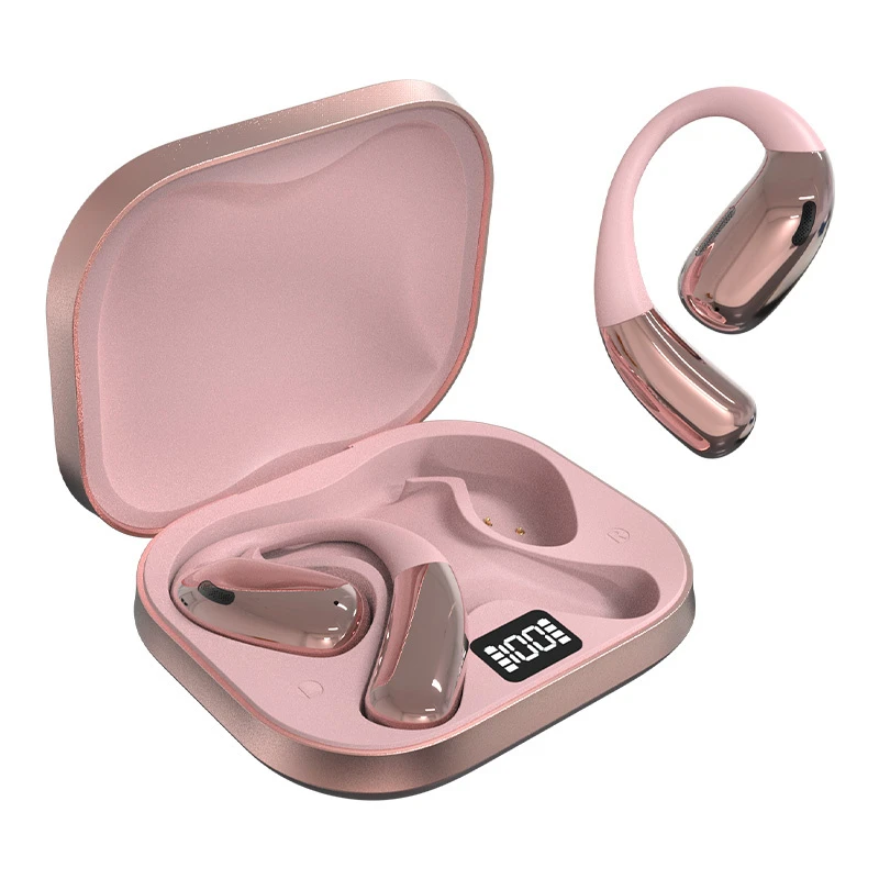 Clip-on Open-Ear Gaming Earbuds Earphone Headset Microphone Wireless Bluetooth Headphone