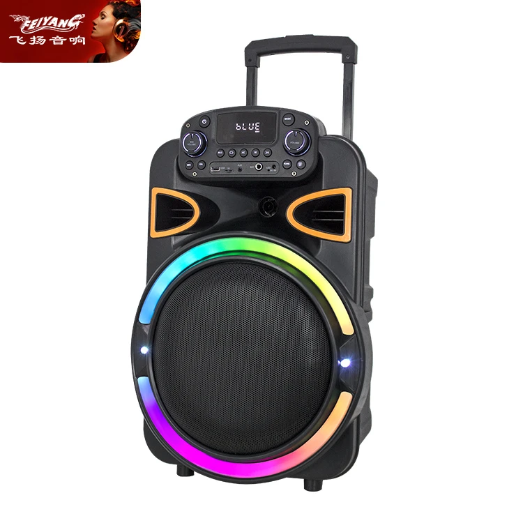 Club Surround Sound Room Luxury LED Light DJ PA 12 Inch Wireless Bluetooth Audio Loud Speaker