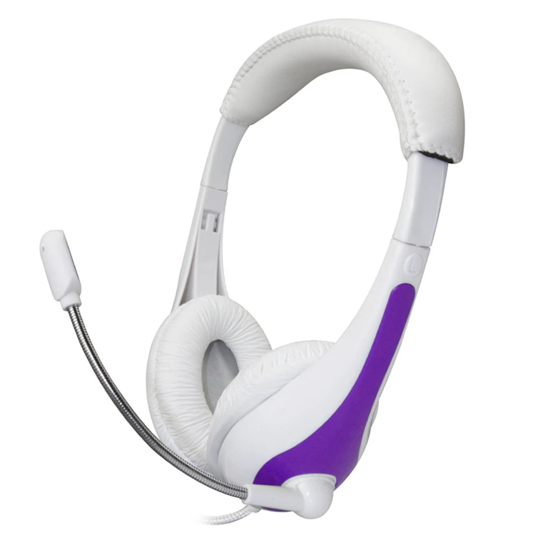 Colorful Headset Headphone with Microphone USB Headphone PC Kids Headset with Mic