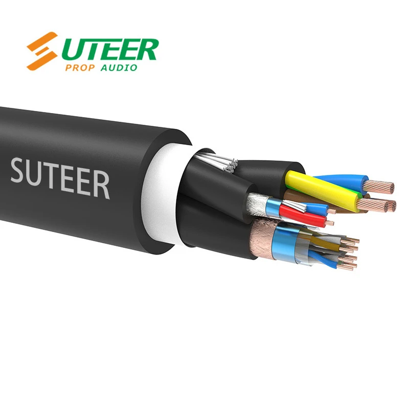 Combination Cable Power & 2-Core DMX & Cat. 6A Hybrid Cable
