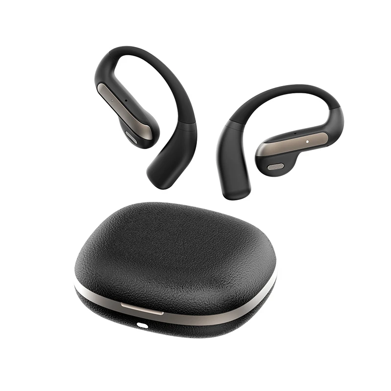 Comfortable Earhook Design Ai Translator Earphones with HiFi Sound Enc Touch Control