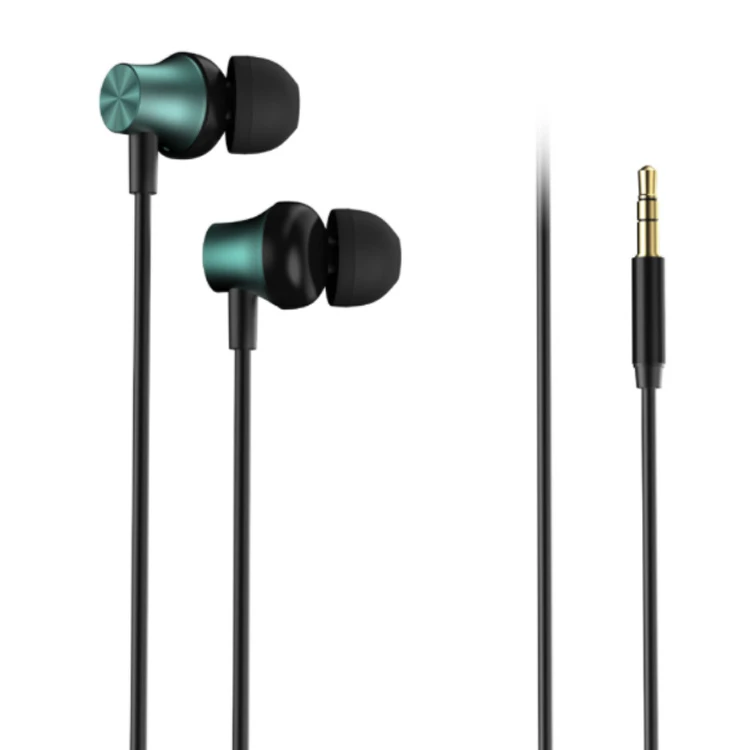 Comfortable in-Ear Earbuds Noise Reduction 3.5mm Jack Metal Head Pure Voice Earphones