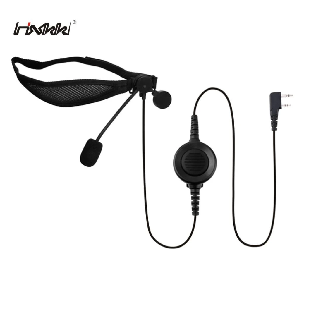 Communication Over Ear Headphone Single-Side Two Way Radio Earpiece with Microphone Walkie Talkie Headset 60cm Cord