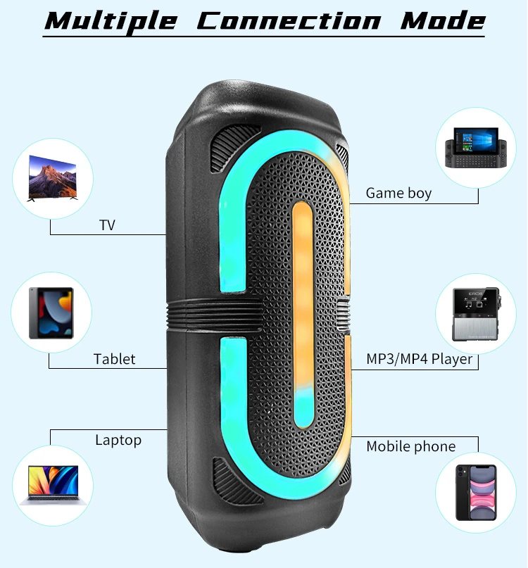 Compact Portable Bluetooth Speaker ABS-2403 for Travel, Camping & Home Entertainment