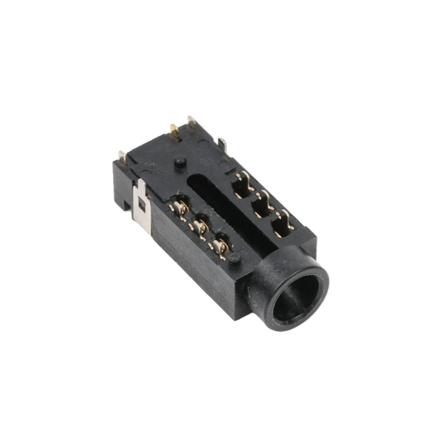 Compact Structure Audio Jack LCP Plastic Shell with Pure Brass Terminal