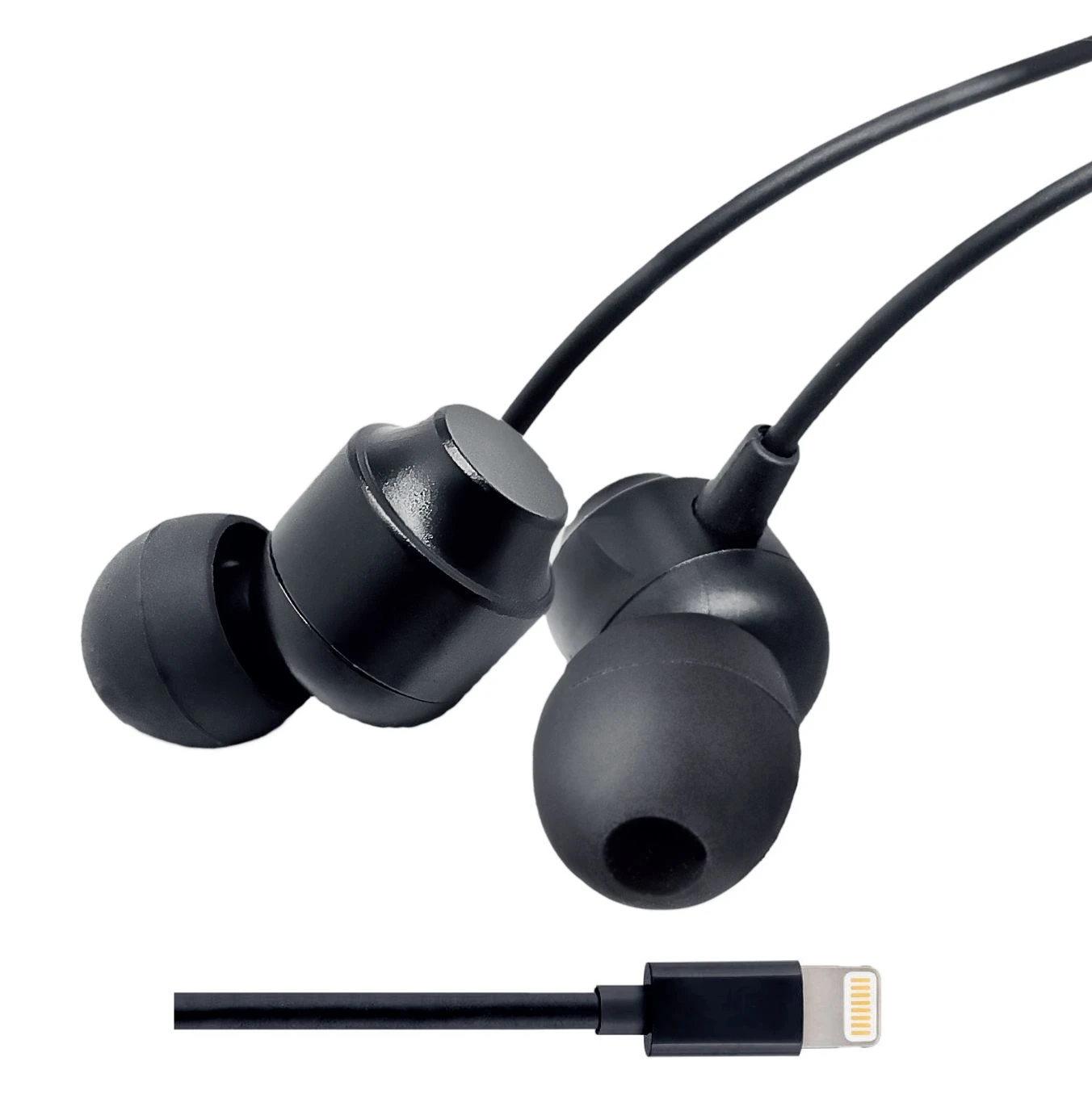 Compact Wired in-Ear Headphones for Pocket Carry During Travel