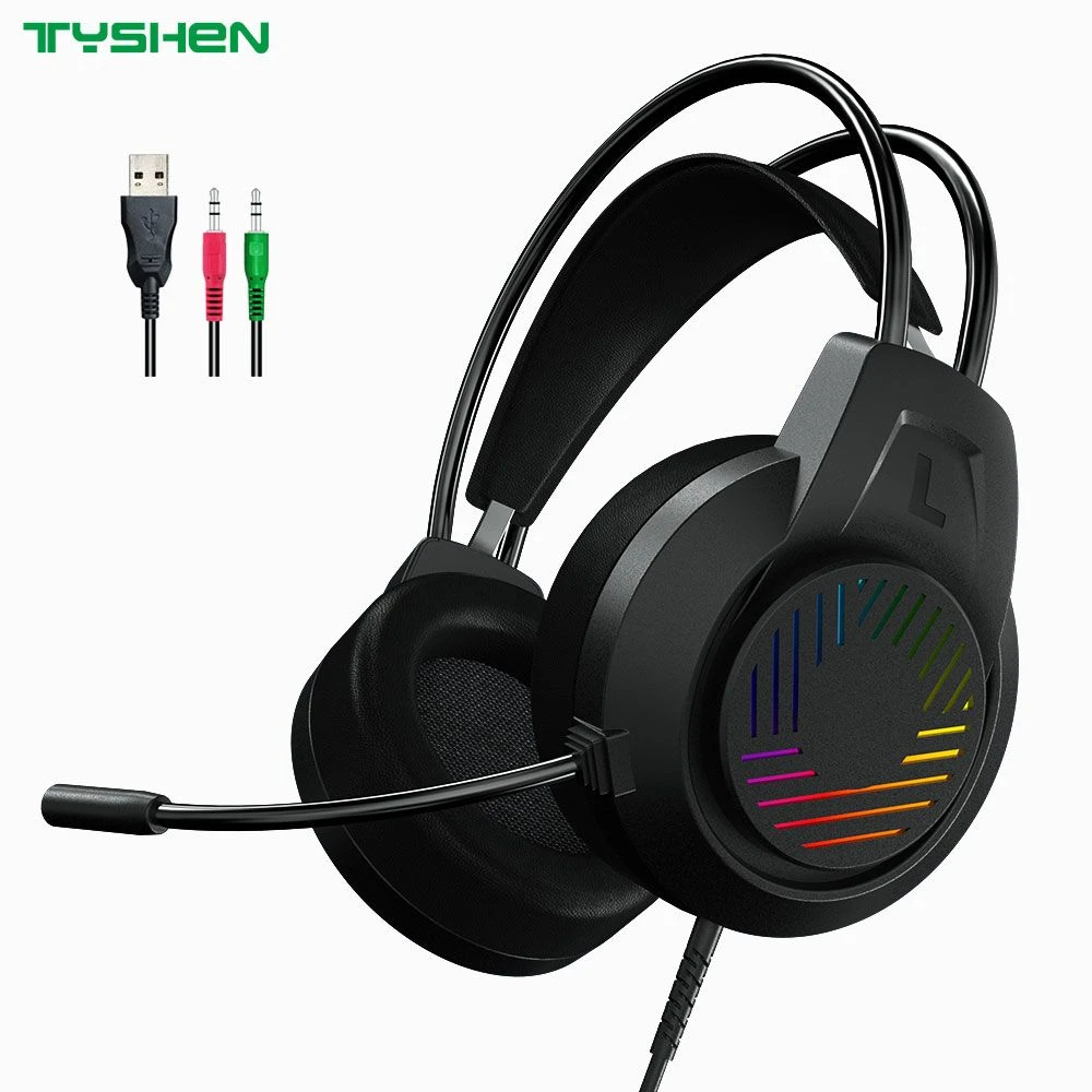 Computer Gaming Headphone with RGB Lighting