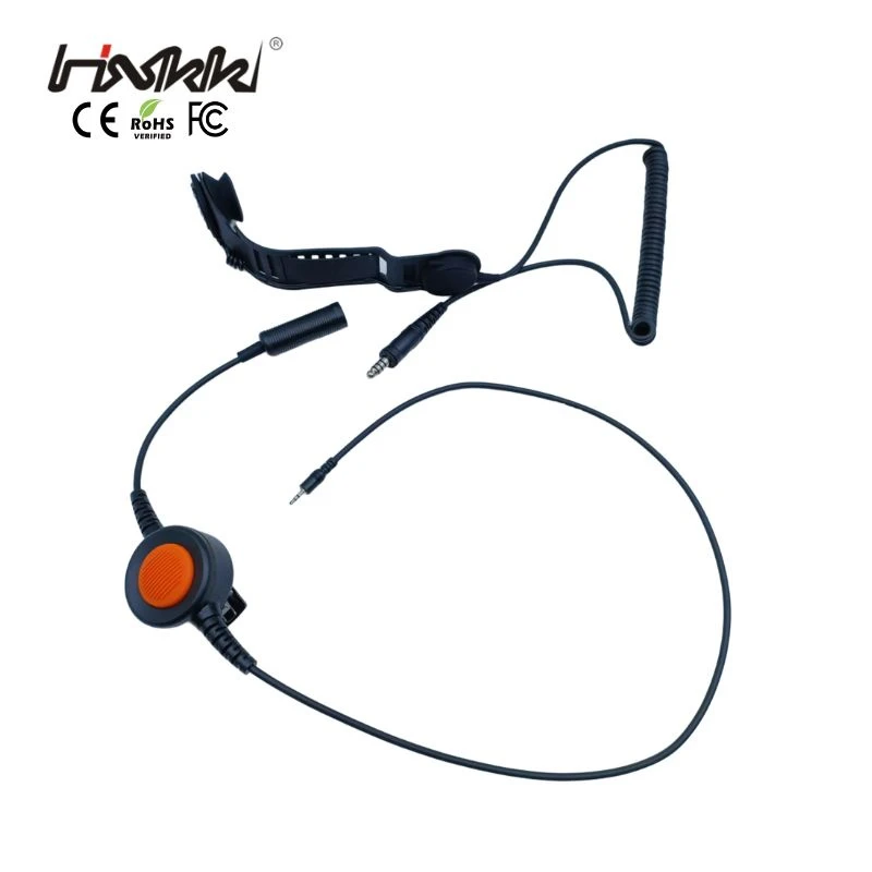 Confortable Skull Bone Conduction Ptt Microphone Headset for Walkie-Talkie