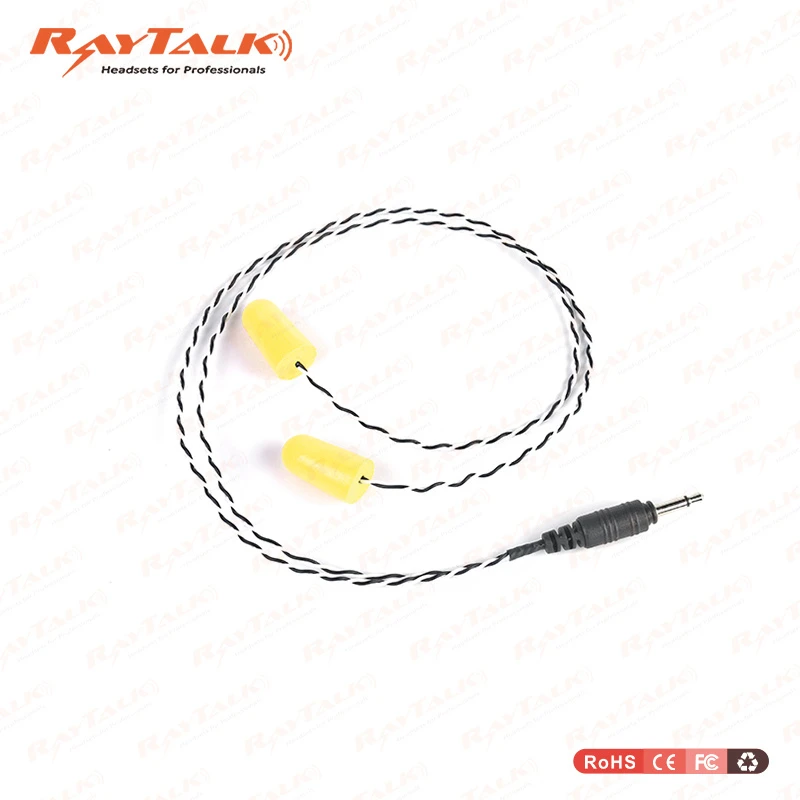 Cool Racing Earpieces 3.5mm Connector Earphone Rebound Earplugs Headphone for Two Way Radio