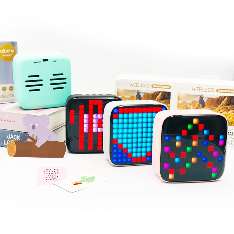 Creative Gift Wireless LED Tws Mini Retro Colorful Light Bluetooth Speaker
