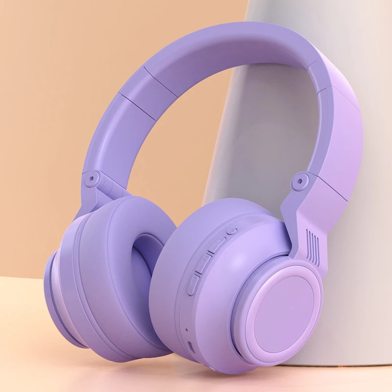 Cross Border Headband Headphones Bluetooth Plug in Card Direct Sales