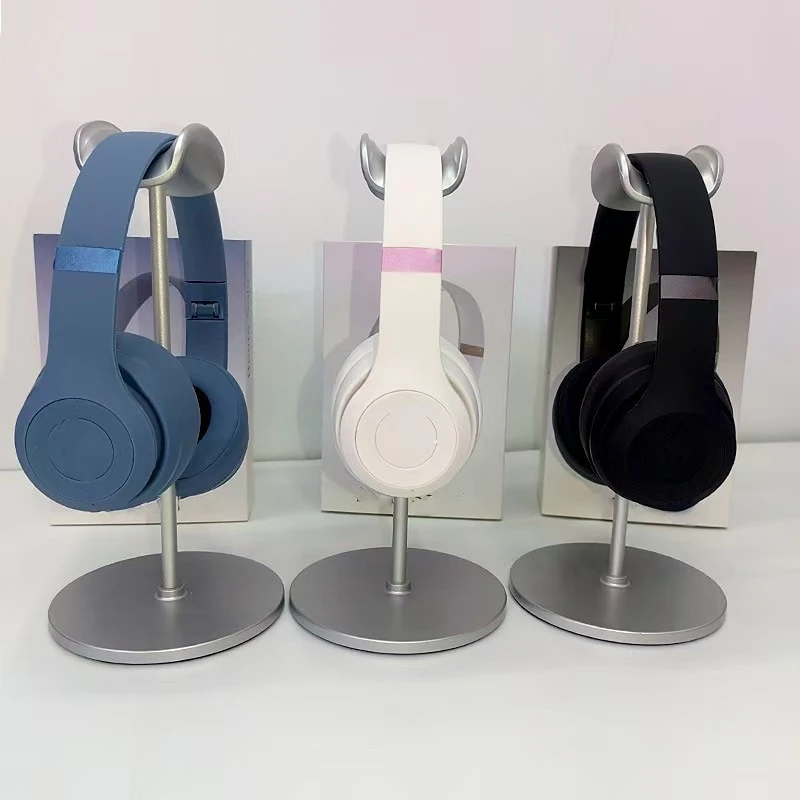 Cross-Border Solo 4 Over-Ear Bluetooth Headphones New Model Foldable Noise-Canceling Heavy Bass Digital Display Storage Sports