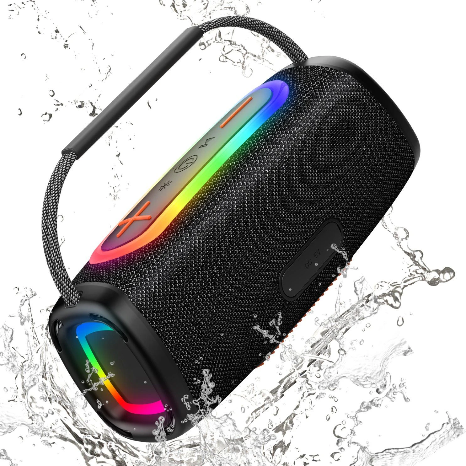 Crossborder Hot Selling Outdoor Portable Smart Speaker 16W Dual Speaker Long Battery Waterproof Heavy Bass Audio