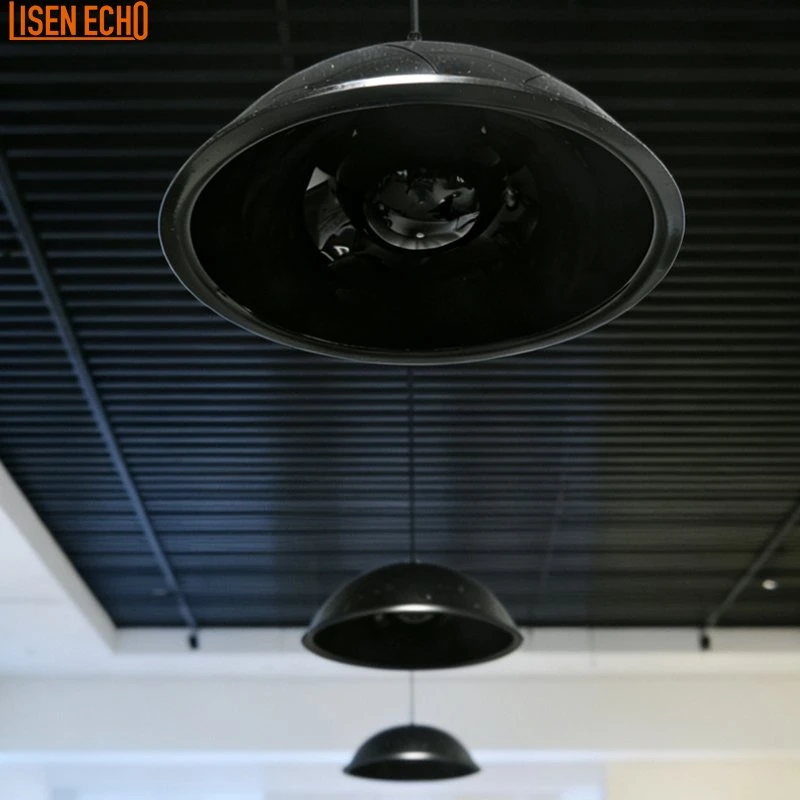 Custom Ceiling Hanging Sound-Focusing Dome Directional Audio Speaker System with IR Sensor for Museum and Tradeshow