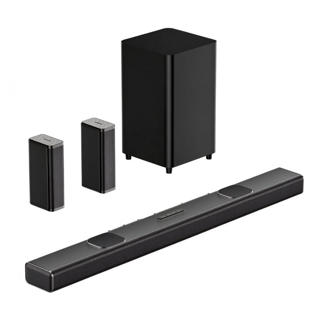 Custom Design Smart LED Display 7.1.4 Dolby Atmos Soundbar for Music Playback