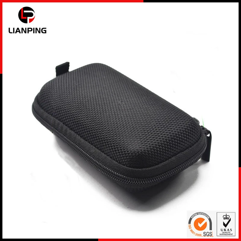 Custom Durable Portable Shockproof Zipper Travel Carrying EVA Earphone Case