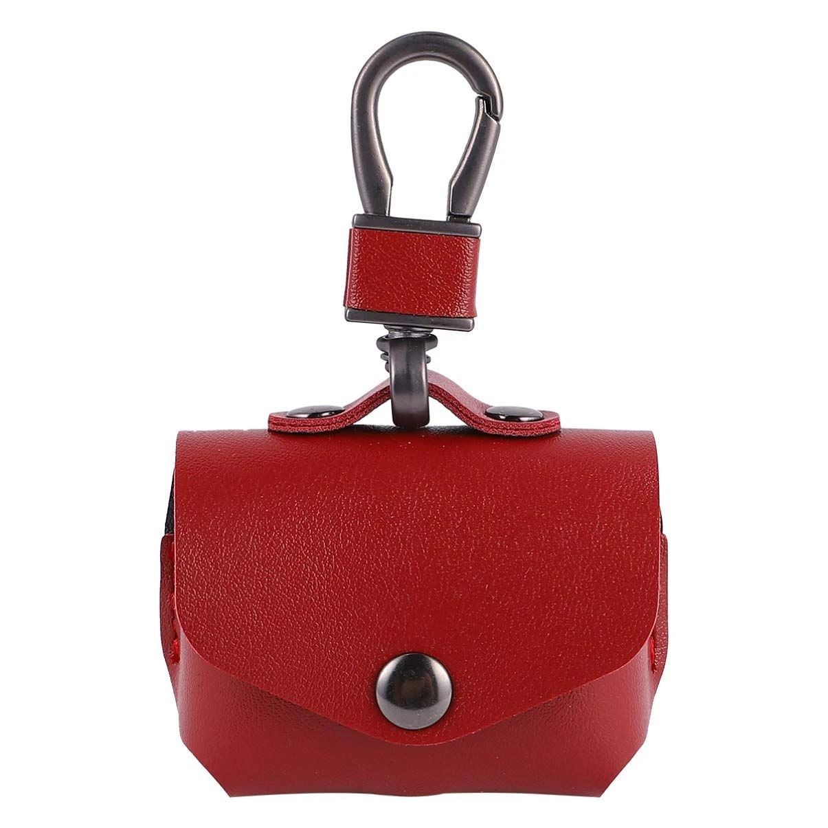 Custom Leather Wireless Earphone Protective Bag Fashion Design Earphone Case with Two-Tone