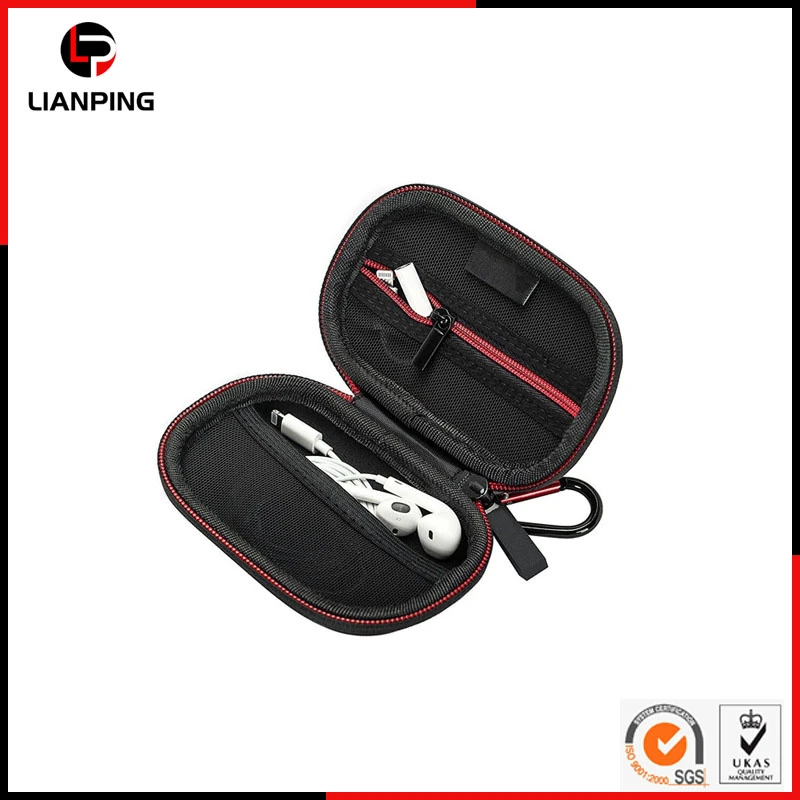 Custom Portable Water-Resistant Shockproof EVA Earphone Case Small Hard Shell Case