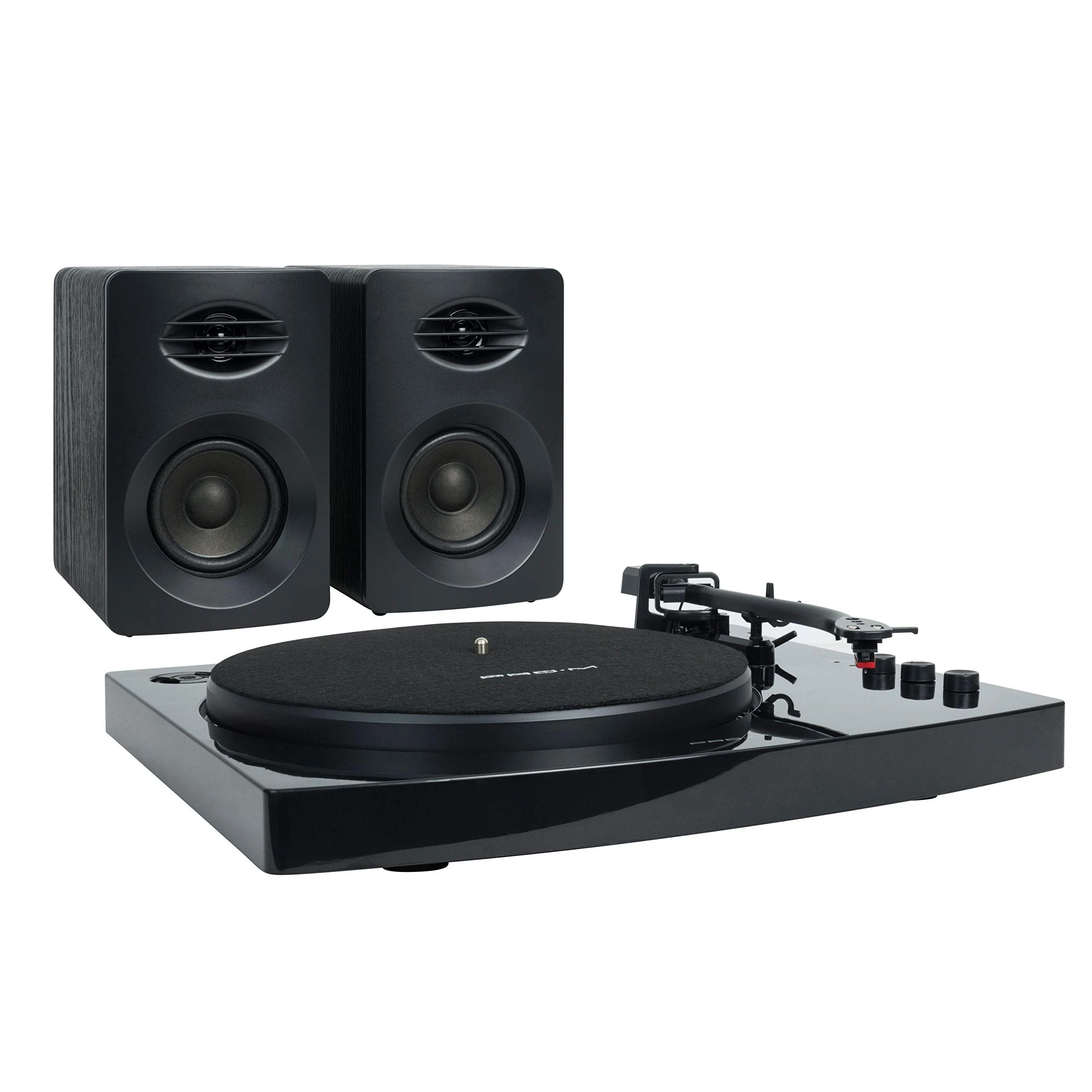 Customized Economical Turntable Player with Two Speakers HiFi-Wireless-Bluetooth